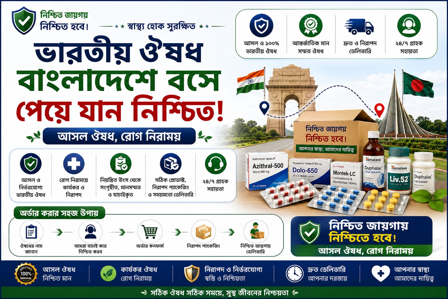 ভারতীয় ঔষধ বাংলাদেশে ডেলিভারি